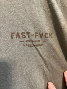 Speed Society Olive Green ‘Fast as FVck’ t-shirt men’s M